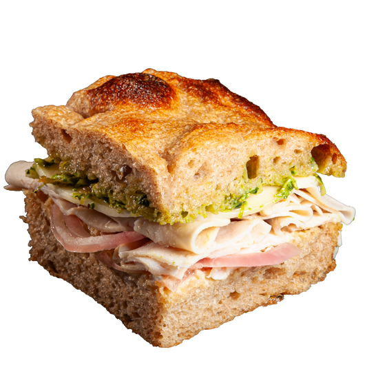 Turkey Pesto on Focaccia