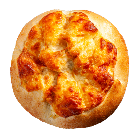 Pesto Paremsan Stuffed Bagel