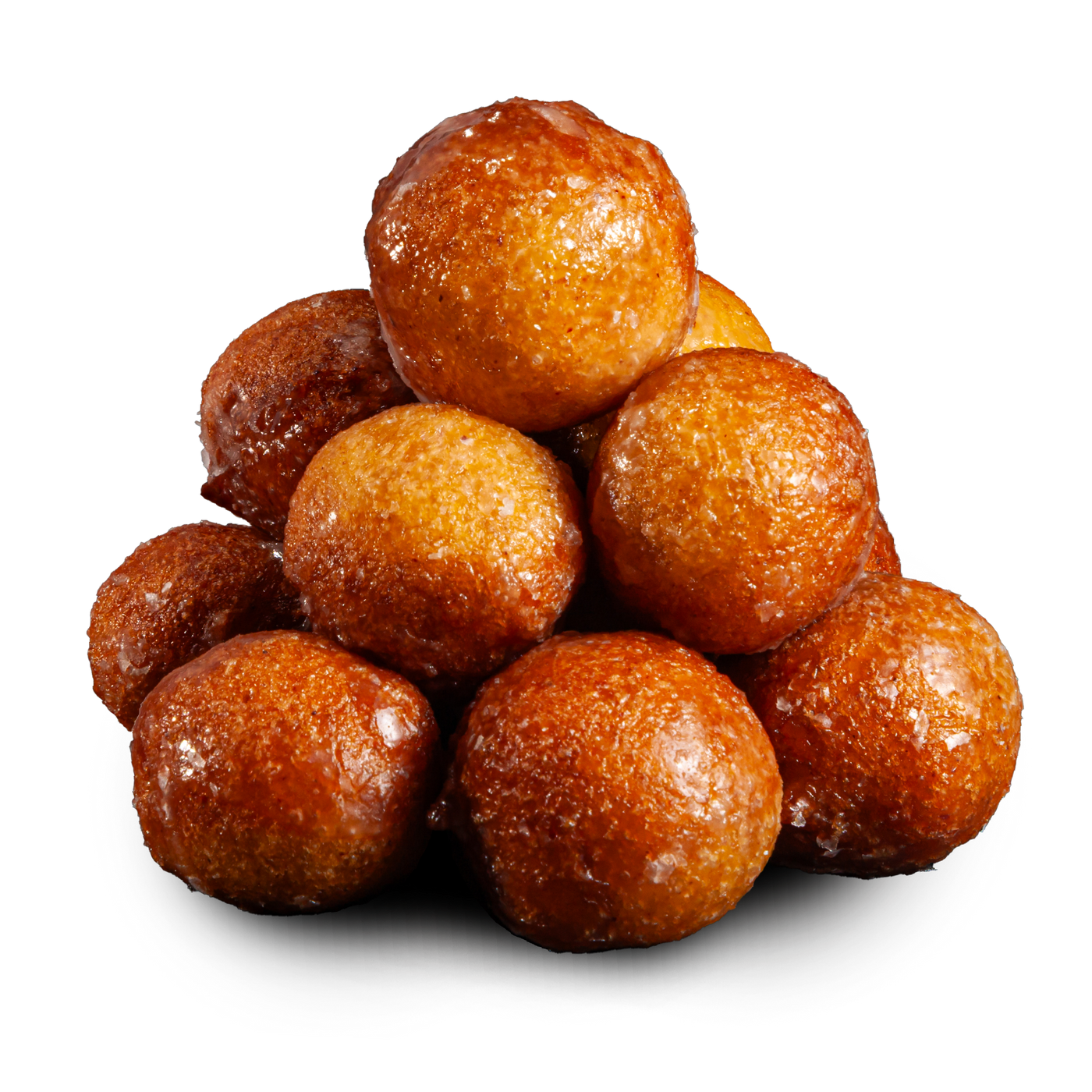 Glazed Pumpkin Donut Poppers